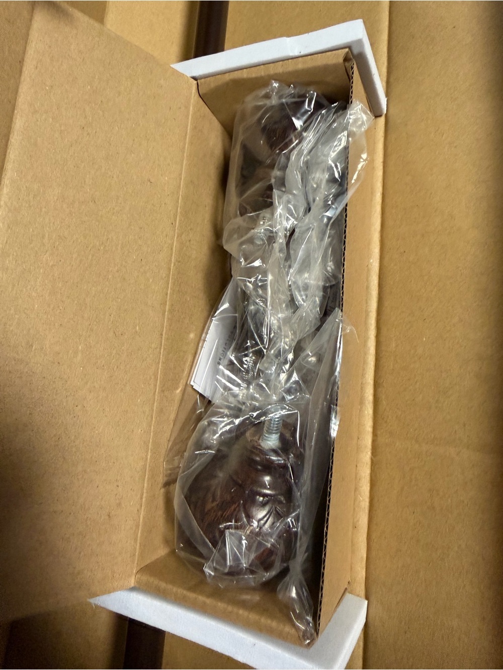 Hermosa Adjustable Curtain Rod Set, Walnut (NEW) - Picture 4 of 10